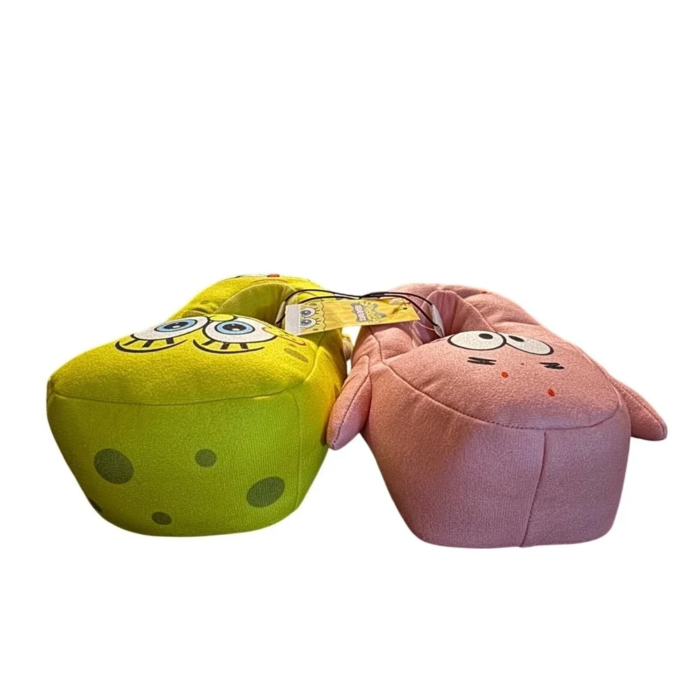 SpongeBob‎ SquarePants Patrick Youth Boys Slippers Size 2-3 Yellow Pink